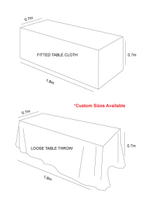 Custom Tablecloths