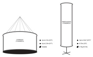 Cylindrical Banners